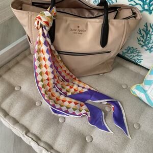 Evan Picone womens scarf accessory purse twilly coquette core hair bow